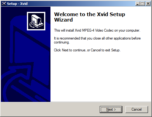 Installing XviD