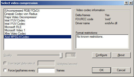 비디오 윈도우 코덱 virtualdub 다운로드